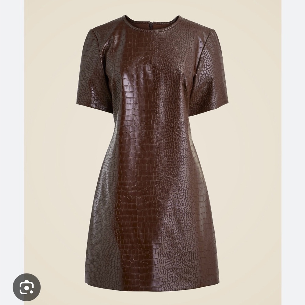 NWT J. Crew Collection Croc-embossed
Mini Dress Sz 10
